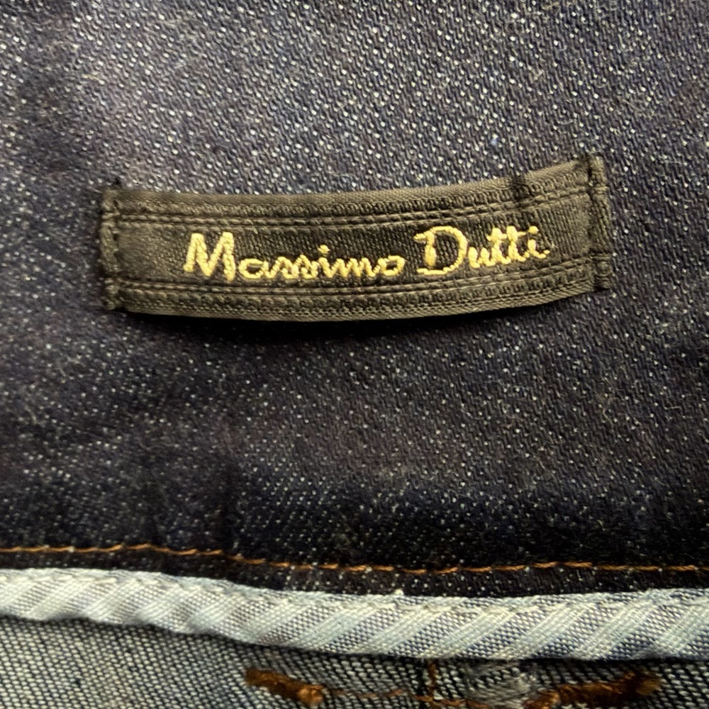Massimo Dutti Button-Through Denim Skirt - Picture 7 of 9